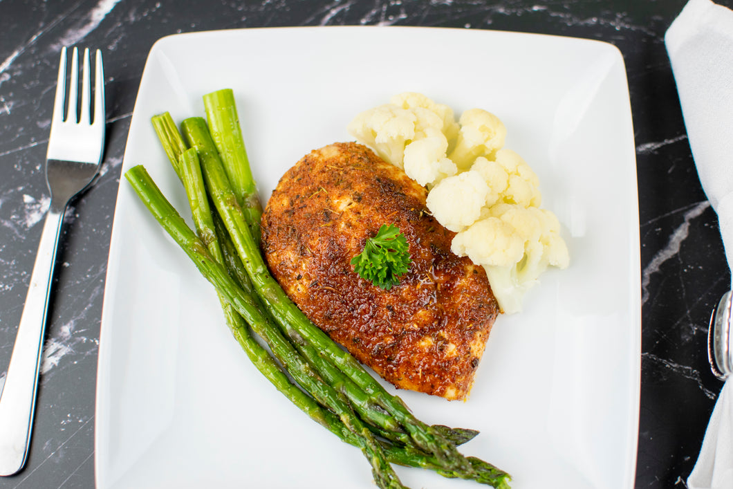 Roasted Chicken Breast with Asparagus